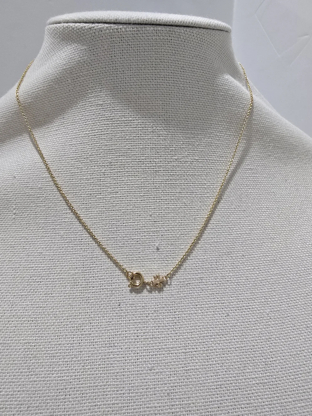 Tory Burch Logo Necklace Gold Black